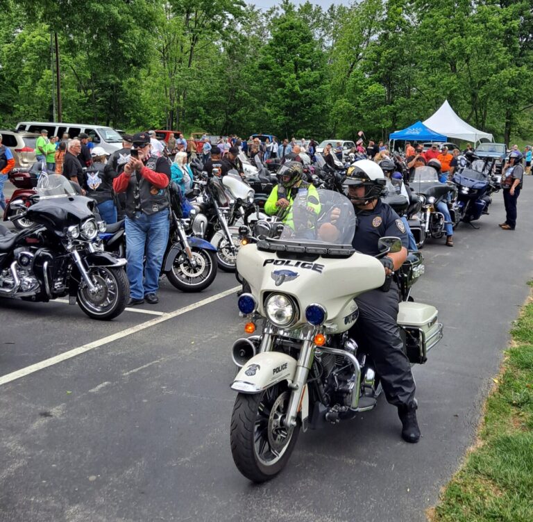 Motorcycle riders participating in Sunrise Children’s Services Ride to the Ranch